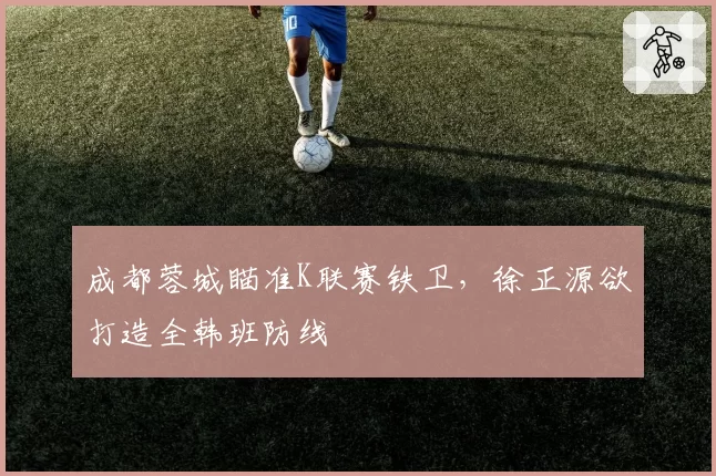 成都蓉城瞄准K联赛铁卫，徐正源欲打造全韩班防线